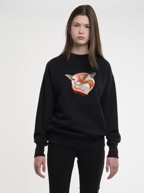 Maison Kitsuné Ines Longevial embroidered sweatshirt - Small